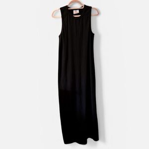 Sleeveless Black Maxi Dress